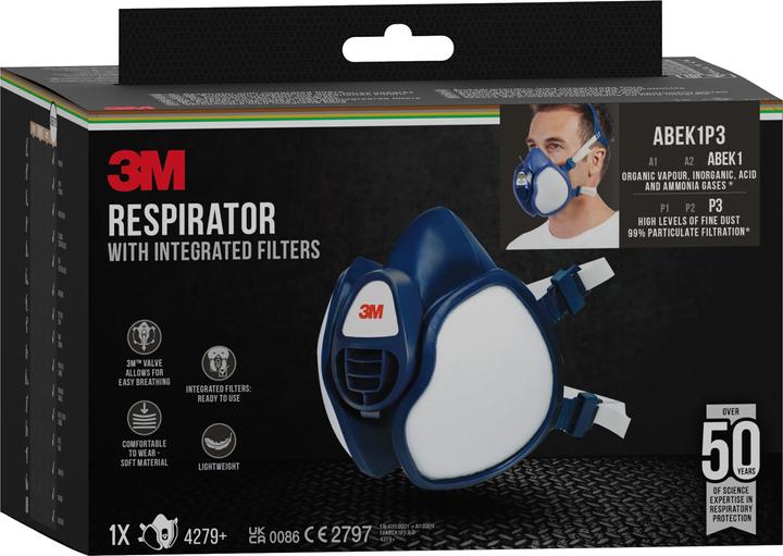 Produktbild 3M Atemschutzmaske (ABEK1, ABEK1P3, 1 x)