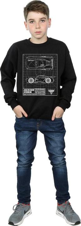 Immagine prodotto Disney Cars Jackson Storm Blueprint Felpa Ragazzi (152, 158)