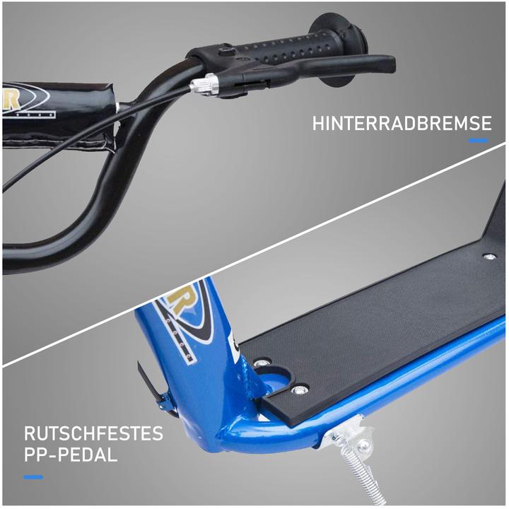 Image du produit Homcom Trottinette Antidérapante, support de vélo en métal pour le stationnement