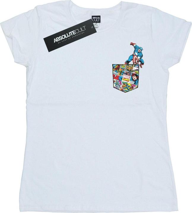 Captain America Faux Pocket TShirt (L)