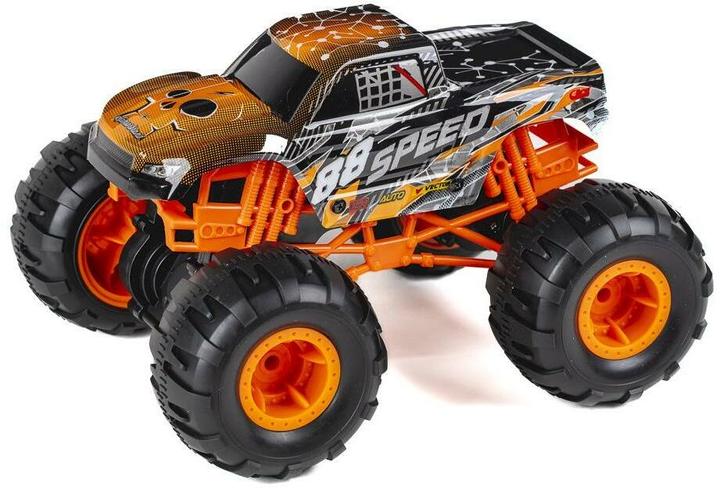 Tec-Toy Monster Truck Speed Monster Gyro & Sound, Orange, 1:12