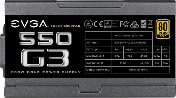 Actual product image EVGA SuperNOVA G3 (550 W)