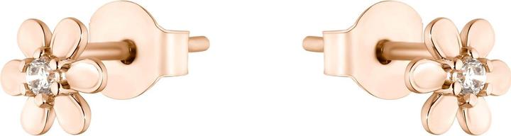 Actual product image S.Oliver Ear jewellery for ladies, 925 sterling silver, zirconia (synth.) | flower (Silver 925)