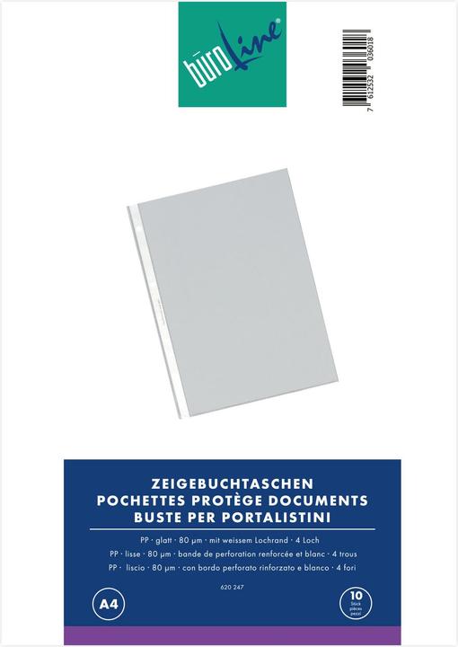 Image du produit BüroLine Pochettes de présentation (A4, 10 x)