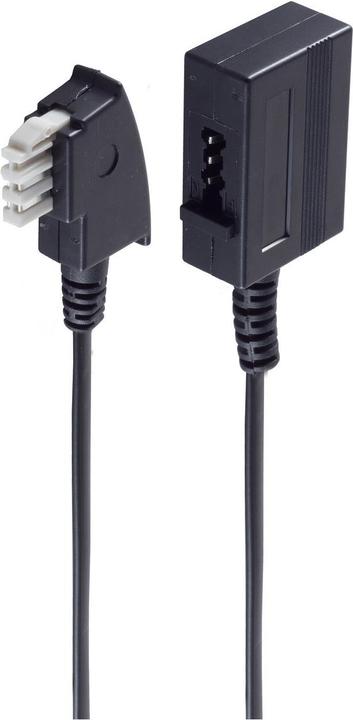 Image du produit Shiverpeaks ®-BASIC-S--Rallonge téléphonique, TAE N mâle sur TAE N femelle, 4 fils, 3,0m