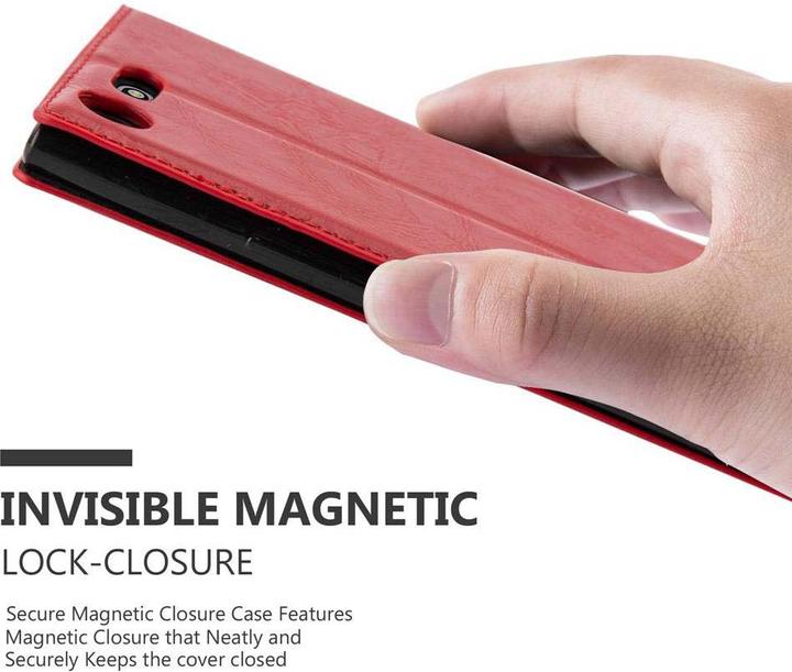 Actual product image Cadorabo Book Invisible Magnet Cover (Sony Xperia XZ1 Compact)