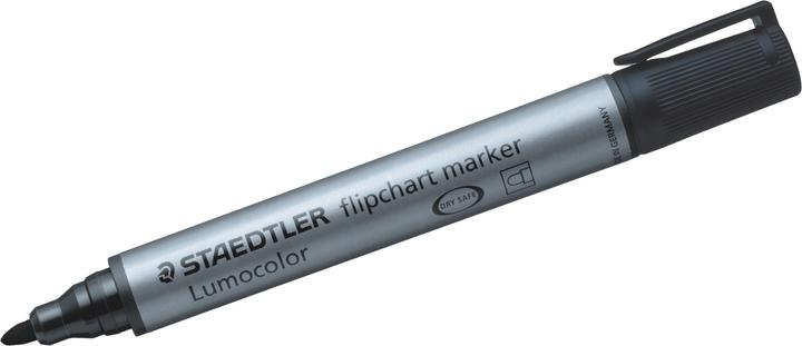 Productafbeelding Staedtler Flipchart marker met ronde punt, zwart (Grijs, Zwart, 2 mm, 10 x)