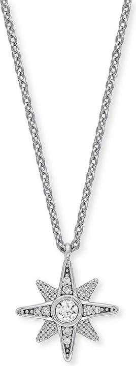 Engelsrufer TÅ™pytivý stÅ™Ãbrný náhrdelnÃk s kubickými zirkony ERN-NSTAR-ZI (Å™etÃzek. přà (925er Silber, Farbstein, 40 - 44 cm)