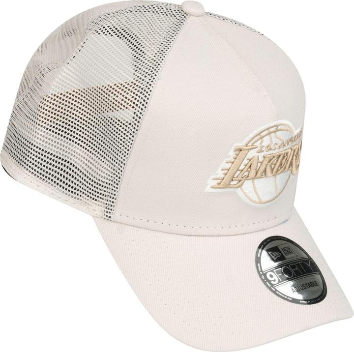 Actual product image New Era A-Frame Trucker Cap - Los Angeles Lakers Stone (One size)