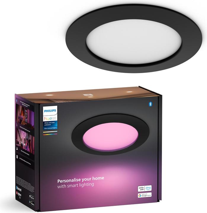 Actual product image Philips Hue White & Color Ambiance Slim Recessed (1200 lm)
