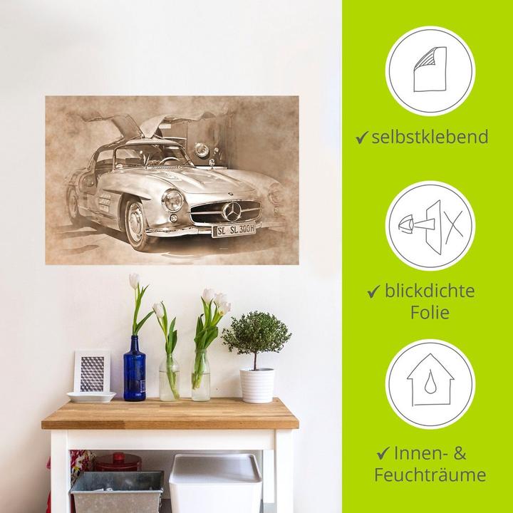 Immagine prodotto Artland Poster Classico Mercedes 300 SL Gullwing U4OA (60 x 40 cm)