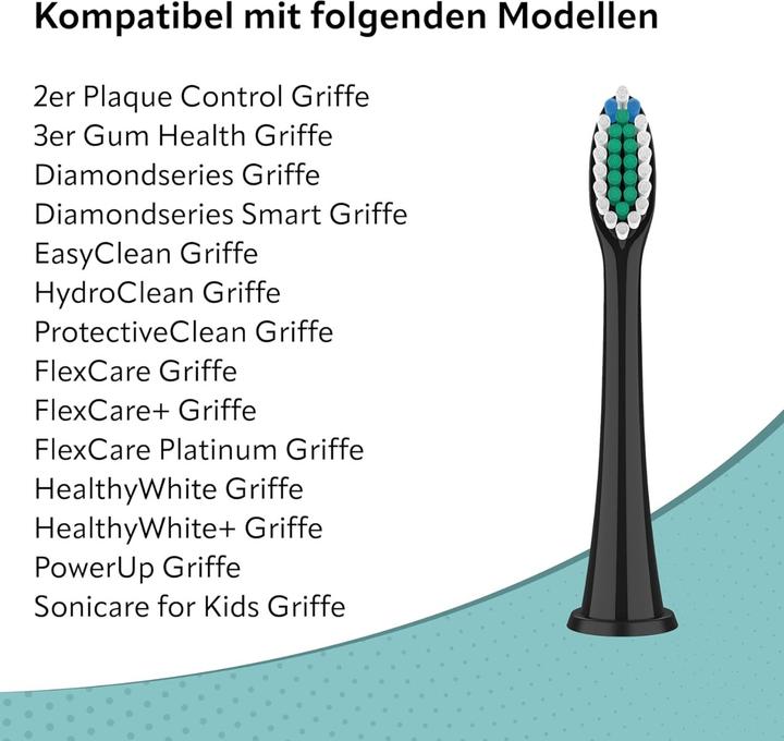 Immagine prodotto Ora-Care Spazzole di ricambio standard compatibili con la confezione da 8 di Philips (8 x)