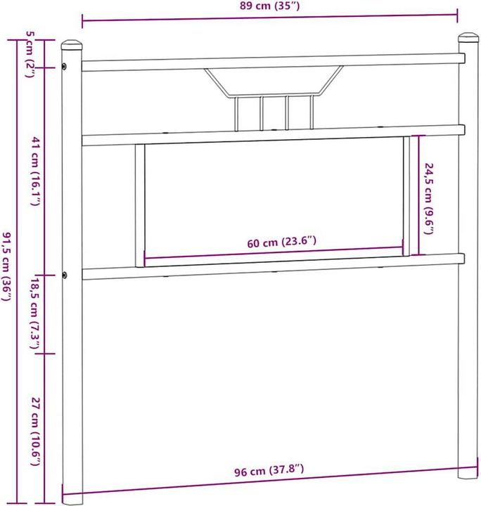 Produktbild VidaXL Alpheratz (96 x 3 x 91.5 cm)