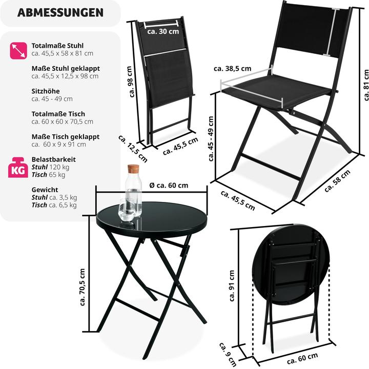 Actual product image tectake Garden set Düsseldorf (60 cm)