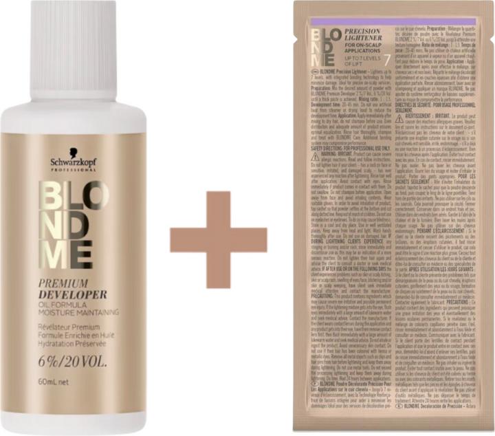 Produktbild Schwarzkopf Professional BlondMe Premium Bleichpulver & Developer Set (Blondme Premium Bleichpulver & Developer Set)