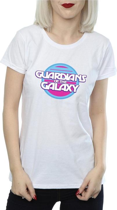 Actual product image Womens/Ladies Guardians Of The Galaxy Circle Logo Cotton T-Shirt (M)