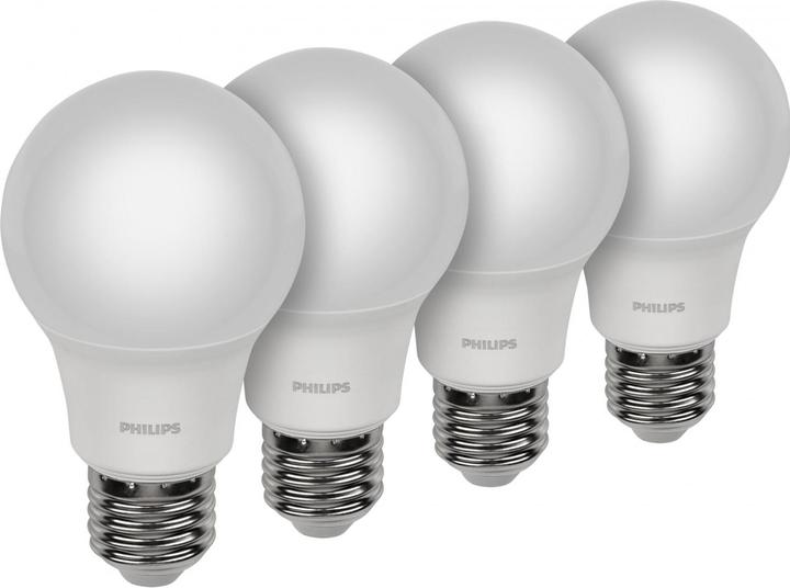 Immagine prodotto Philips Lampada LED E27 set di 4 75W 2700K (E27, 10.50 W, 1055 lm, 4 x, F)