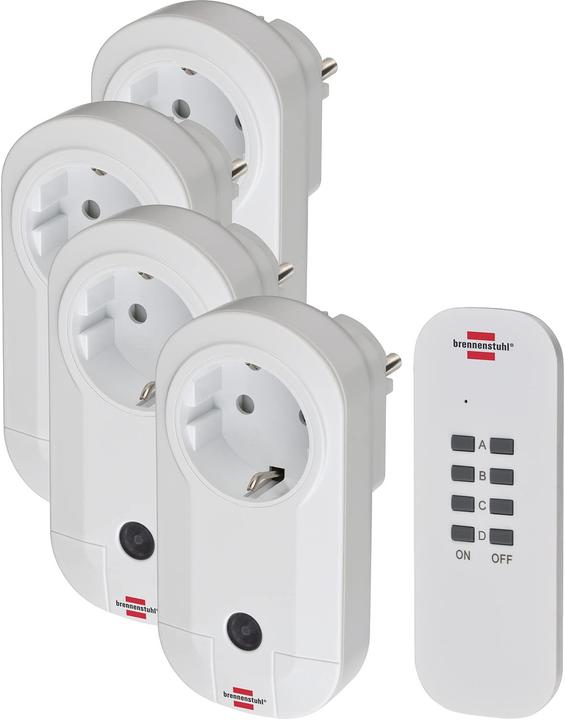 Brennenstuhl Comfort Line radio switch set RC CE1 4001 (4-pole)