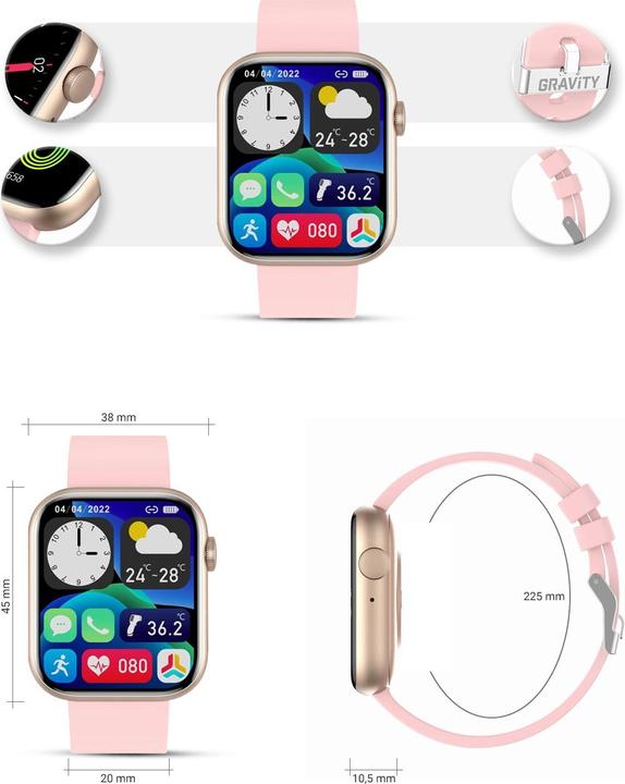 Productafbeelding Gravity GT3-1 Damen-Smartwatch