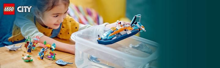 Actual product image LEGO 60377 Marine explorer boat (60377, LEGO City)