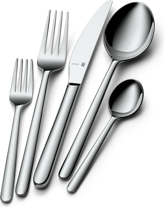 Produktbild WMF Besteck Besteckset 6 Personen Flame 30tlg Monobloc-Messer Edelstahl poliert (30 Stück, Besteck Set)