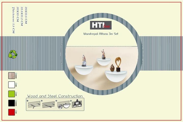 Produktbild HTI-Line Wandregal (25 x 12.5 x 12.5 cm)