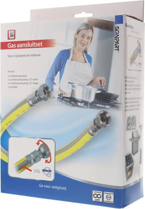 Produktbild Scanpart Gasslang RVS Flex 125 cm