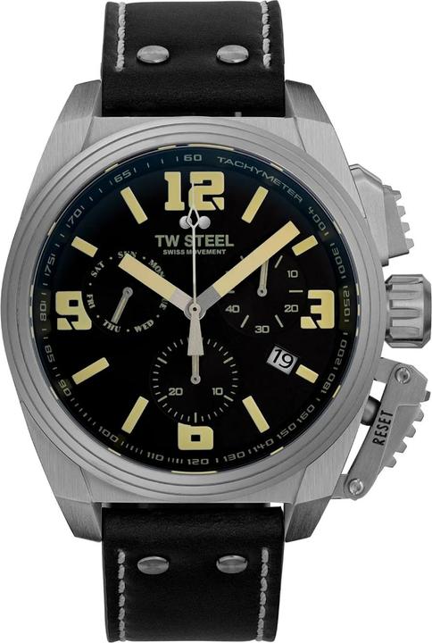 Immagine prodotto TW-Steel TW1111 Canteen Cronografo Uomo 46mm 10ATM (Cronografo, 46 mm)