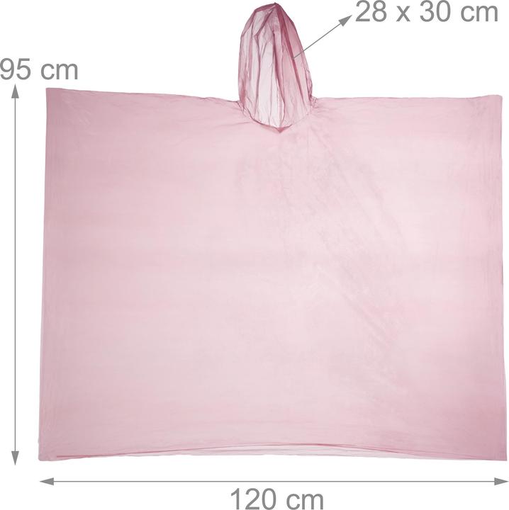 Productafbeelding Relaxdays 10x regenponcho (10)