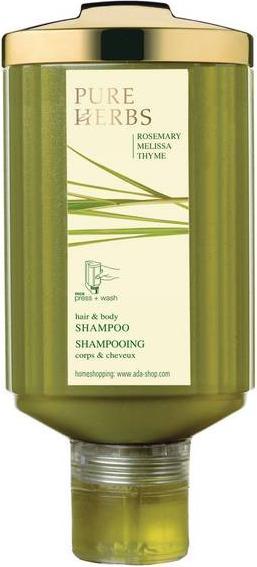 Image du produit ADA Cosmetics PURE HERBS Shampooing cheveux et corps 300ml x 30 pièces (300 ml, Shampoing liquide)