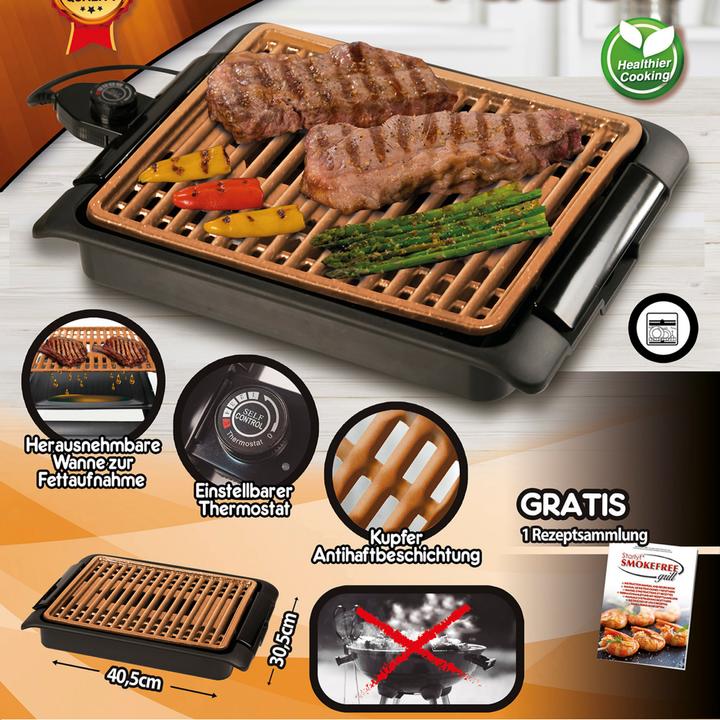 Actual product image Best direct Smokefree Copper Grill