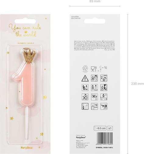 Image du produit Partydeco Zahlenkerze (1 x)