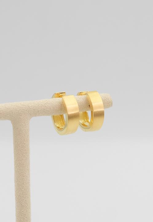 Actual product image Muau Creoles (Yellow gold)