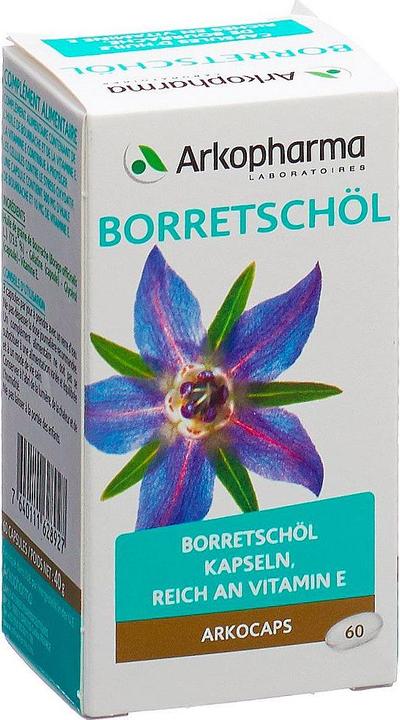 Actual product image Arkopharma Arkocaps Borretschöl Kapseln (60 Piece, Capsules, 62 g)