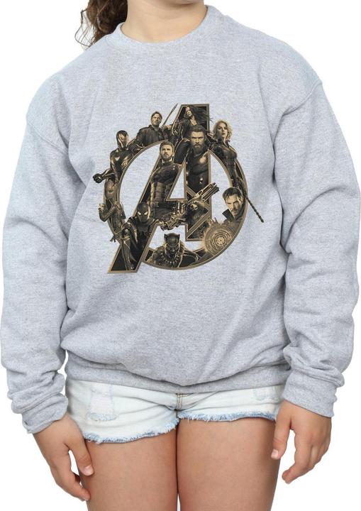 Image du produit - Sweat AVENGERS INFINITY WAR LOGO - Fille (152, 158)
