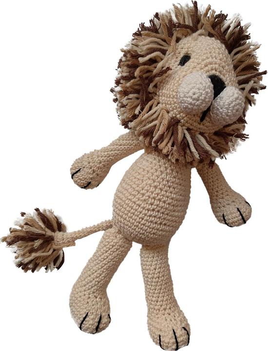 Actual product image Natura Punto Crochet lion for children, cuddly toy, handmade (27 cm)