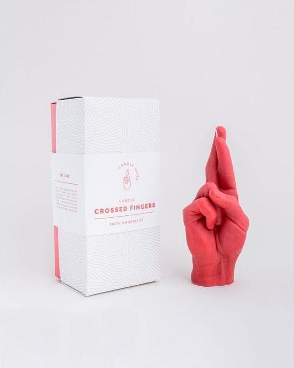 Actual product image Candle Hand crossed fingers (1 pcs.)