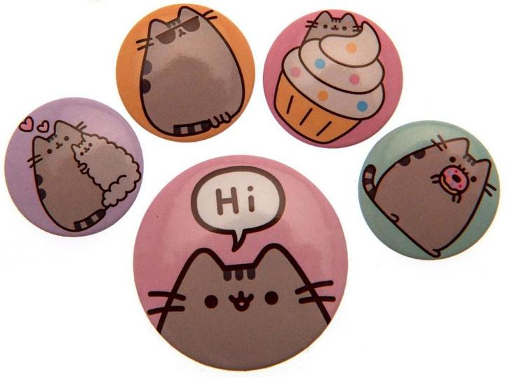 Pusheen Knöpfe AnsteckerSet 5erPack Metall