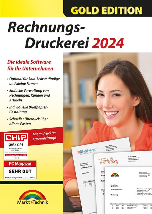 Rechnungsdruckerei Gold Edition Download Code (1 User, 1 Geräte/User, unbegrenzt)