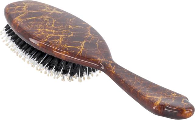 Actual product image Alexandre de paris La Parisienne brush boar bristles brown/white