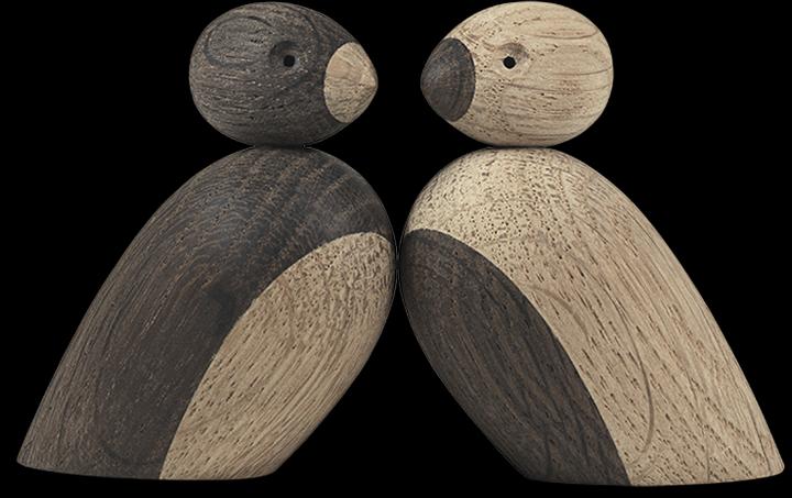 Produktbild Rosendahl Spatzenpärchen Holzfigur 2er-Set (6 x 6 x 6 cm)