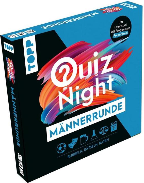 Actual product image TOPP Quiznight - Men's round: RUBBLE, RATHER, RATE (German)