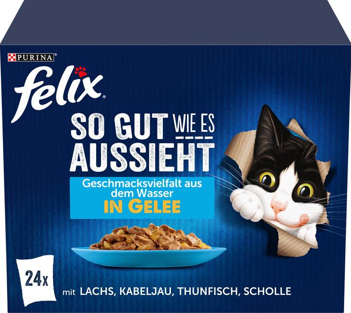Actual product image Felix As good as it looks Fish diversity (Adult, 24 pcs., 2040 g)