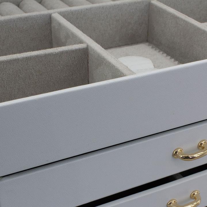 Produktbild Friedrich Modern white jewelry box with crocodile pattern Caiman 20136-1