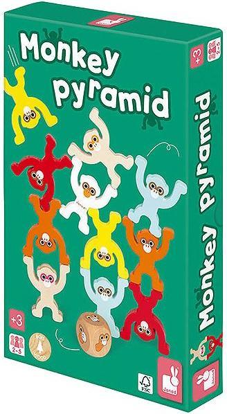 Actual product image Janod Game Monkey Pyramid (German, English, French, Italian, Swiss German)