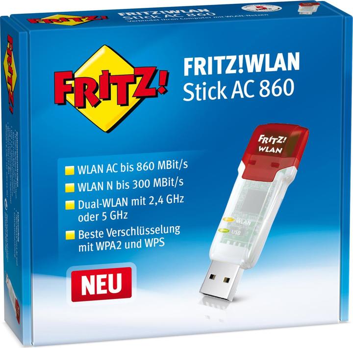 Actual product image AVM FRITZ!WLAN Stick AC 860 (USB)