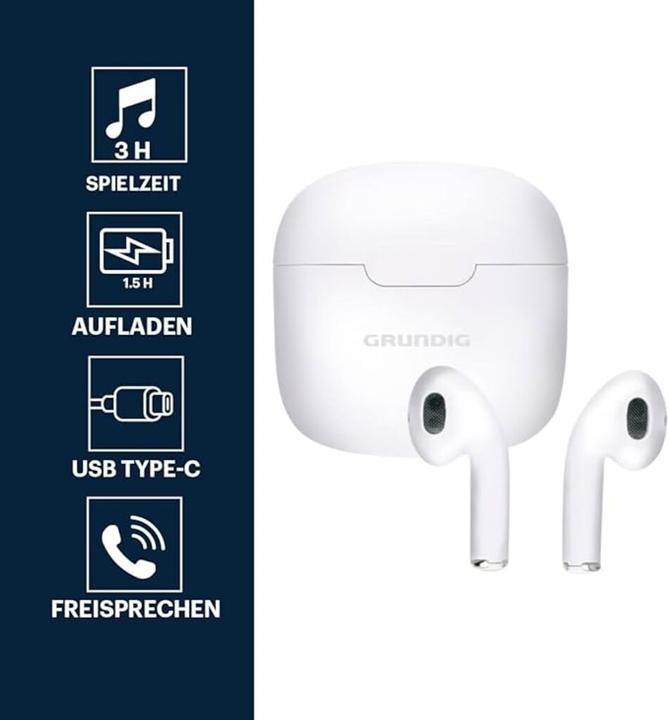Immagine prodotto Grundig Auricolari TWS (Nessuna soppressione del rumore, 3 h, Senza fili)