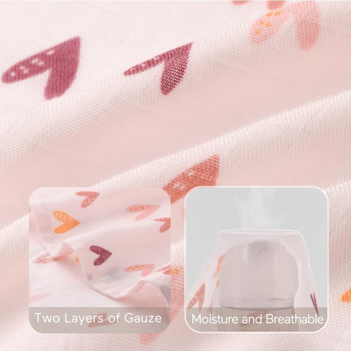 Produktbild Momcozy Muslin Swaddle Blanket 4 Pack (120 cm, 120 cm)