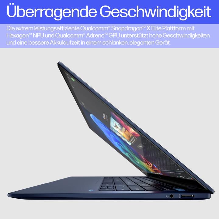 Produktbild HP EliteBook Ultra 14 inch G1q Notebook AI PC (14", Snapdragon X Elite X1E-78-100, 16 GB, 1000 GB, DE)