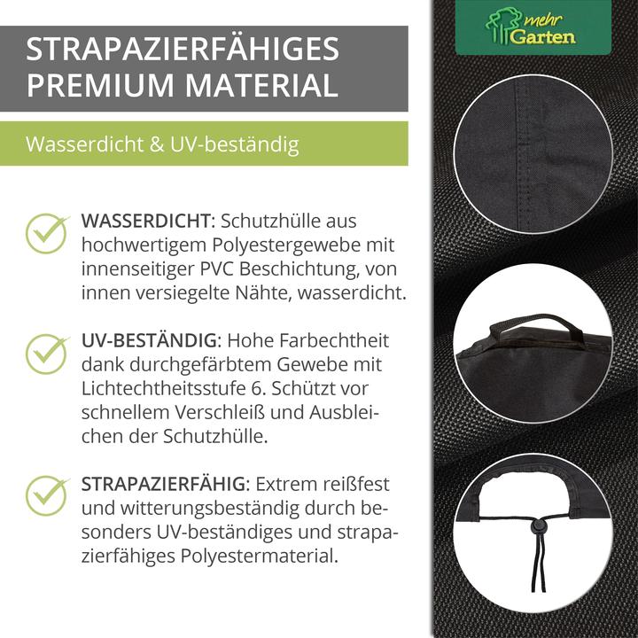 Produktbild Mehr Garten Schutzhülle für Keramikgrill Premium 2.0 Schwarz (Grill)